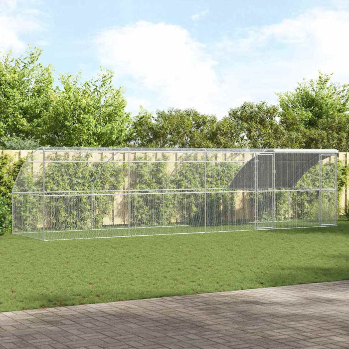 Cușcă pentru pui Argintiu 800 x 200 x 198.5 cm Oțel galvanizat - WALTI WALTI