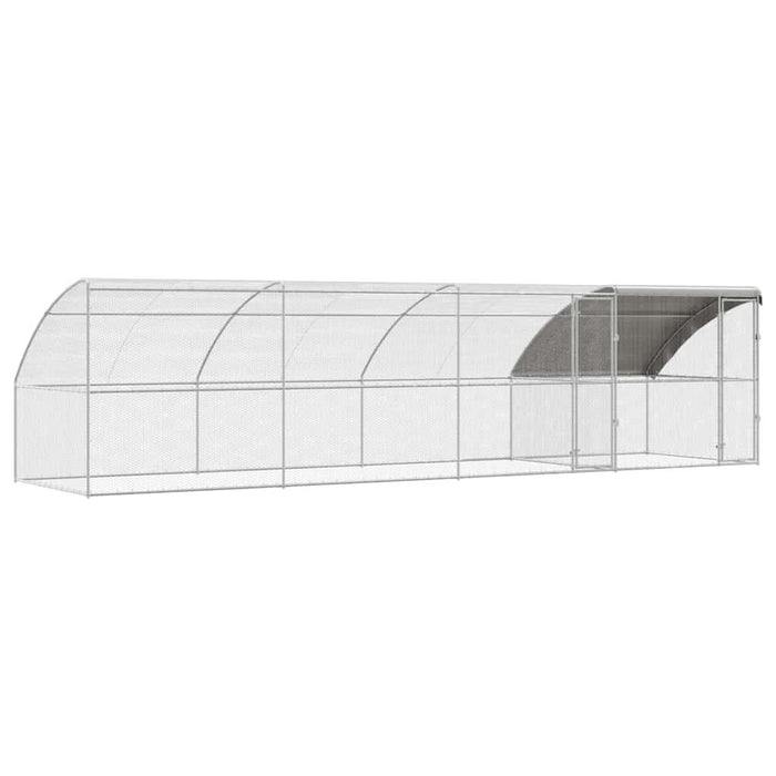 Cușcă pentru pui Argintiu 800 x 200 x 198.5 cm Oțel galvanizat - WALTI WALTI