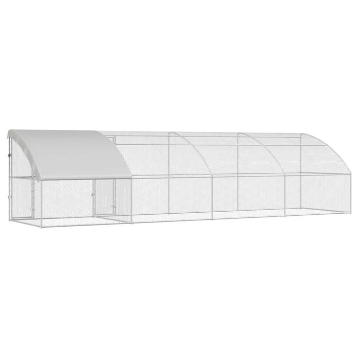 Cușcă pentru pui Argintiu 800 x 200 x 198.5 cm Oțel galvanizat - WALTI WALTI