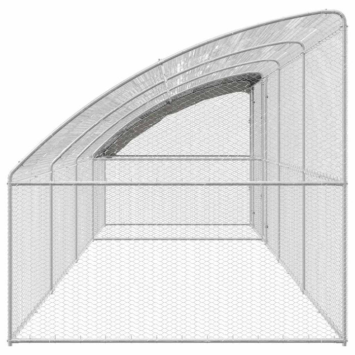 Cușcă pentru pui Argintiu 800 x 200 x 198.5 cm Oțel galvanizat - WALTI WALTI