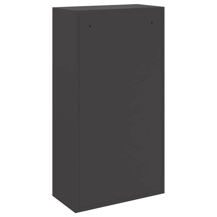 Cutie pentru colet cu depozitare Negru 44 x 22 x 82 cm Oțel - WALTI WALTI