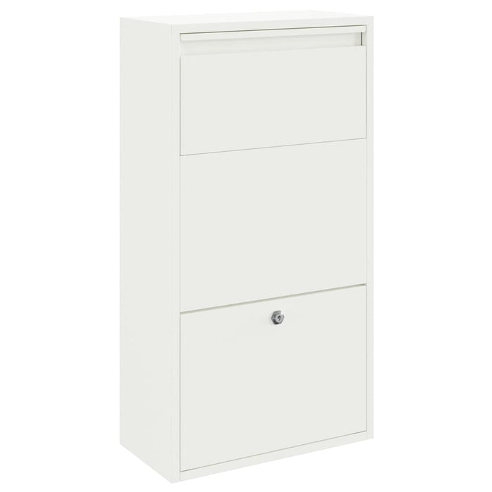 Cutie pentru colet cu depozitare Alb 44 x 22 x 82 cm Oțel - WALTI WALTI