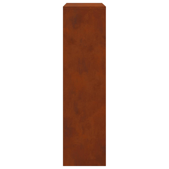Cutie pentru colet cu depozitare cu ușă Ruginit 44 x 22 x 82 cm - WALTI WALTI