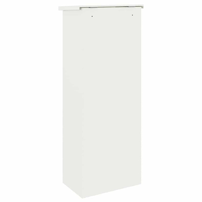 Cutie pentru colet cu depozitare Alb 44,5 x 29 x 110,5 cm Oțel - WALTI WALTI