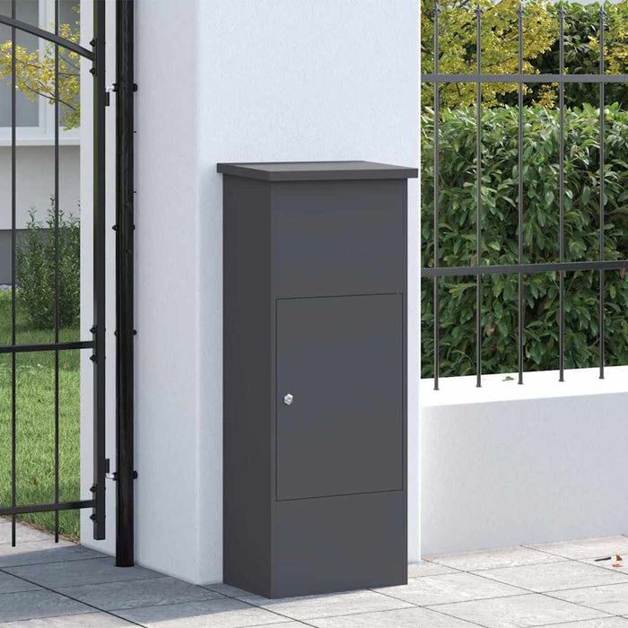 Cutie pentru colet cu ușă Antracit 44,5 x 29 x 110,5 cm Oțel - WALTI WALTI