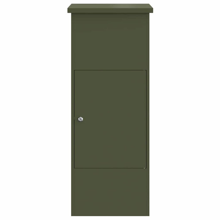 Cutie pentru colet cu ușă Olivengrønn 44,5 x 29 x 110,5 cm Oțel - WALTI WALTI
