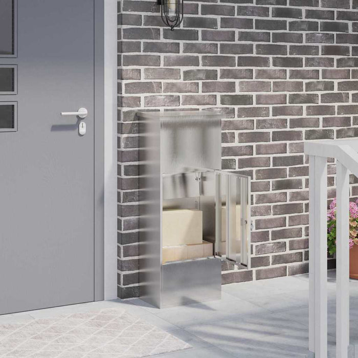 Cutie pentru colet cu depozitare Argintiu 44,5 x 29 x 110,5 cm - WALTI WALTI