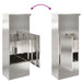 Cutie pentru colet cu depozitare Argintiu 44,5 x 29 x 110,5 cm - WALTI WALTI