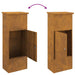 Cutie pentru colet cu depozitare Ruginit 44,5 x 29 x 110,5 cm - WALTI WALTI