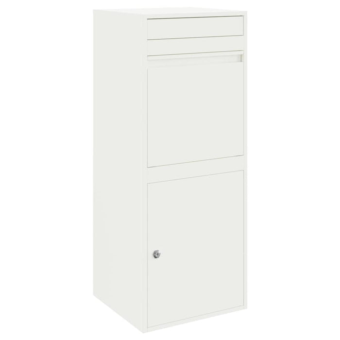 Cutie pentru colet cu depozitare Alb 41 x 38 x 103 cm Oțel - WALTI WALTI