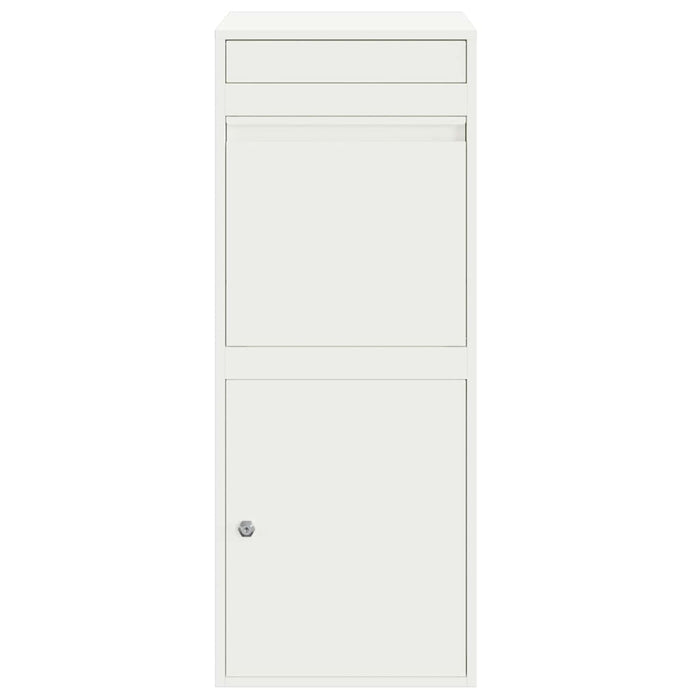 Cutie pentru colet cu depozitare Alb 41 x 38 x 103 cm Oțel - WALTI WALTI