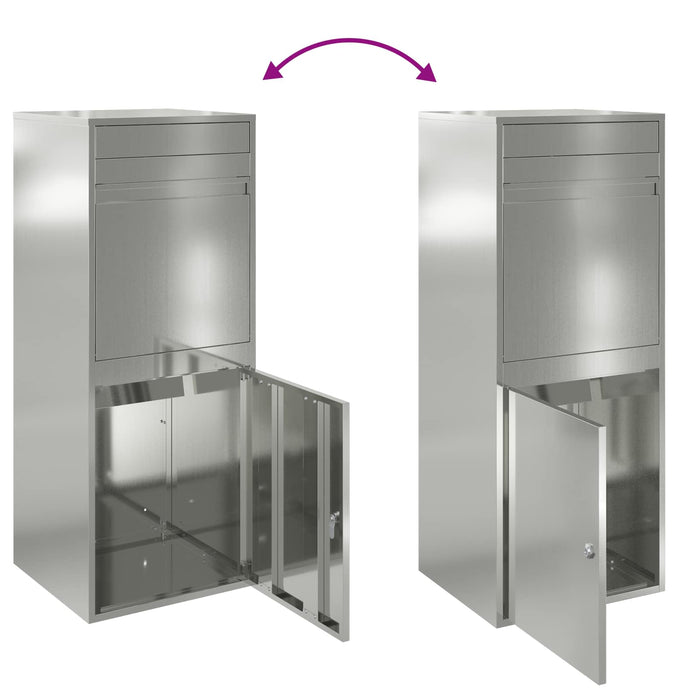 Cutie pentru colet Argintiu 47,5 x 38 x 59 cm Oțel Galvanizat WALTI