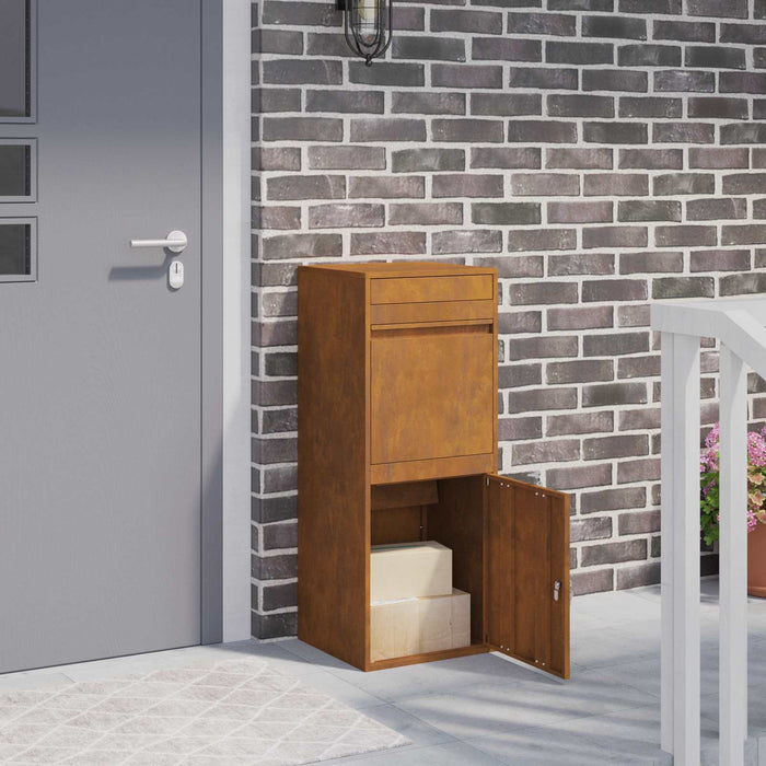 Cutie pentru colet cu depozitare Ruginit 41 x 38 x 103 cm WALTI