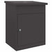 Cutie pentru colet cu depozitare Negru 47.5 x 38 x 59 cm Oțel - WALTI WALTI