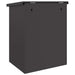 Cutie pentru colet cu depozitare Negru 47.5 x 38 x 59 cm Oțel - WALTI WALTI