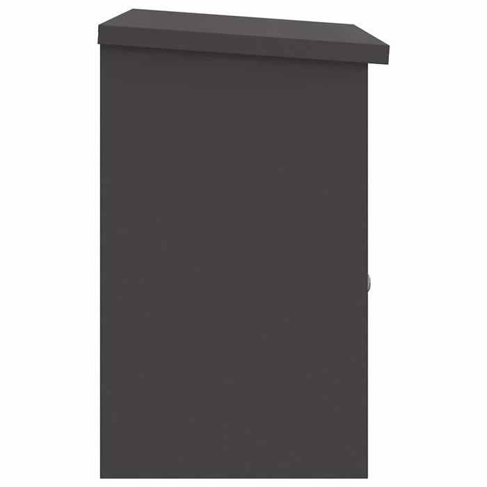 Cutie pentru colet cu depozitare Negru 47.5 x 38 x 59 cm Oțel - WALTI WALTI