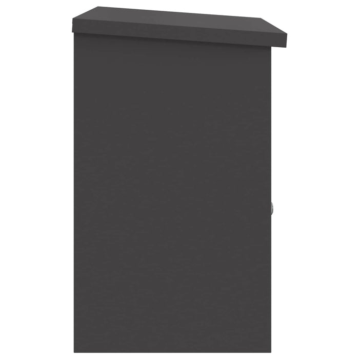 Cutie pentru colet cu depozitare Negru 47,5 x 38 x 59 cm Oțel WALTI