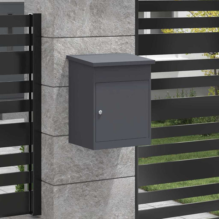 Cutie pentru colet cu ușă Antracit 47.5 x 38 x 59 cm Oțel - WALTI WALTI