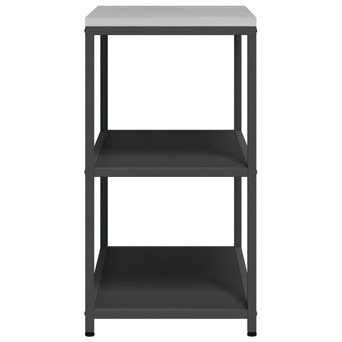 Depozitare pentru bucătărie cu raft Negru 60 x 50 x 92 cm Oțel - WALTI WALTI