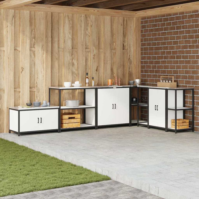 Depozitare pentru bucătărie cu raft Alb 60 x 50 x 92 cm Oțel - WALTI WALTI