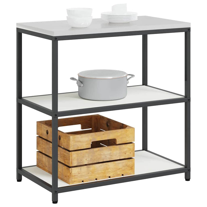 Depozitare pentru bucătărie cu raft Alb 60 x 50 x 92 cm Oțel - WALTI WALTI