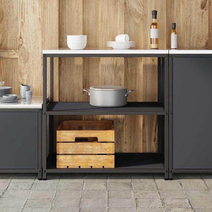 Depozitare pentru bucătărie Antracit 60 x 50 x 92 cm Oțel - WALTI WALTI