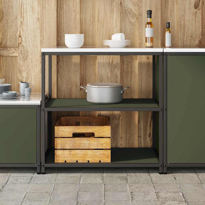 Depozitare pentru bucătărie Verde măsliniu 60 x 50 x 92 cm Oțel - WALTI WALTI