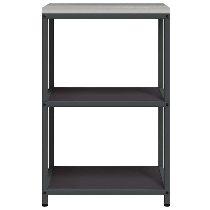 Depozitare pentru bucătărie cu raft Negru 60 x 50 x 92 cm Oțel - WALTI WALTI