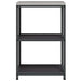 Depozitare pentru bucătărie cu raft Negru 60 x 50 x 92 cm Oțel - WALTI WALTI