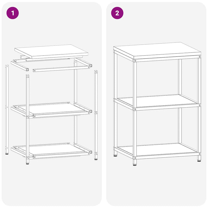 Depozitare pentru bucătărie cu raft Alb 60 x 50 x 92 cm Oțel - WALTI WALTI