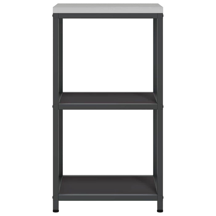 Depozitare pentru bucătărie cu raft Negru 60 x 50 x 92 cm Oțel - WALTI WALTI