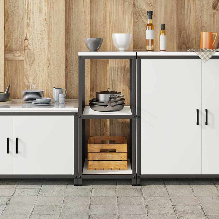 Depozitare pentru bucătărie cu raft Alb 60 x 50 x 92 cm Oțel - WALTI WALTI