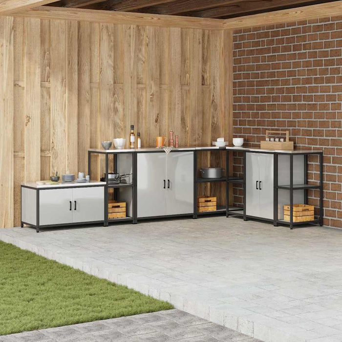 Depozitare pentru bucătărie Argintiu 60 x 50 x 92 cm Oțel - WALTI WALTI