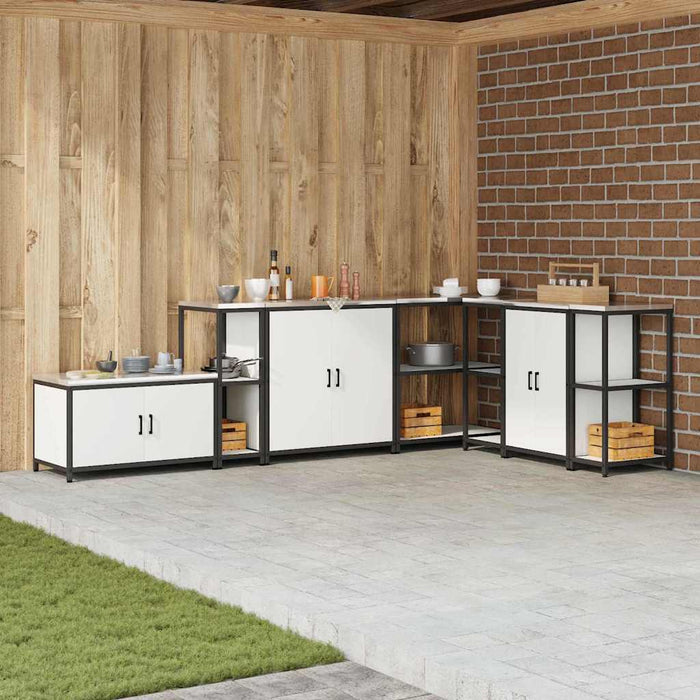 Depozitare pentru bucătărie cu raft Alb 60 x 50 x 92 cm Oțel - WALTI WALTI