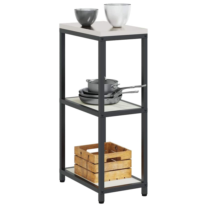 Depozitare pentru bucătărie cu raft Alb 60 x 50 x 92 cm Oțel - WALTI WALTI