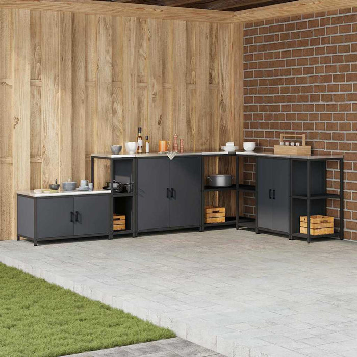 Depozitare pentru bucătărie Antracit 60 x 50 x 92 cm Oțel - WALTI WALTI