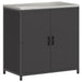 Depozitare pentru bucătărie cu raft Negru 60 x 50 x 92 cm Oțel - WALTI WALTI