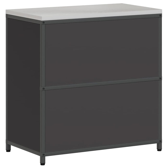 Depozitare pentru bucătărie cu raft Negru 60 x 50 x 92 cm Oțel - WALTI WALTI