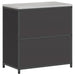 Depozitare pentru bucătărie cu raft Negru 60 x 50 x 92 cm Oțel - WALTI WALTI