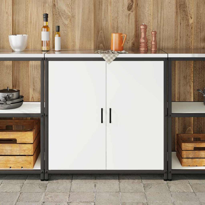 Depozitare pentru bucătărie cu raft Alb 60 x 50 x 92 cm Oțel - WALTI WALTI