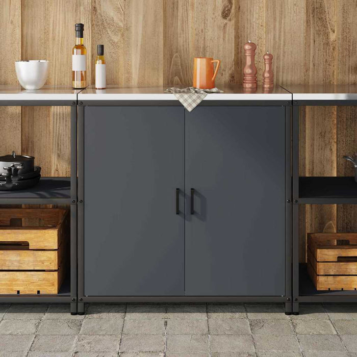 Depozitare pentru bucătărie Antracit 60 x 50 x 92 cm Oțel - WALTI WALTI