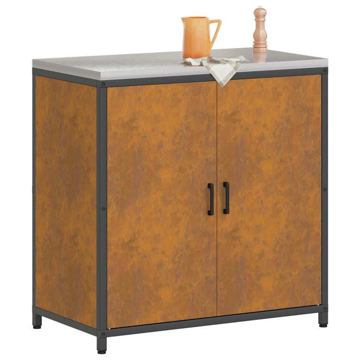 Depozitare pentru bucătărie cu ușă Ruginit 60 x 50 x 92 cm Oțel - WALTI WALTI