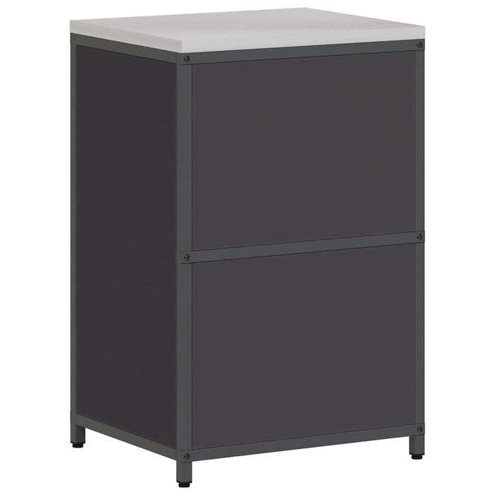 Depozitare pentru bucătărie cu raft Negru 60 x 50 x 92 cm Oțel - WALTI WALTI
