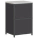 Depozitare pentru bucătărie cu raft Negru 60 x 50 x 92 cm Oțel - WALTI WALTI