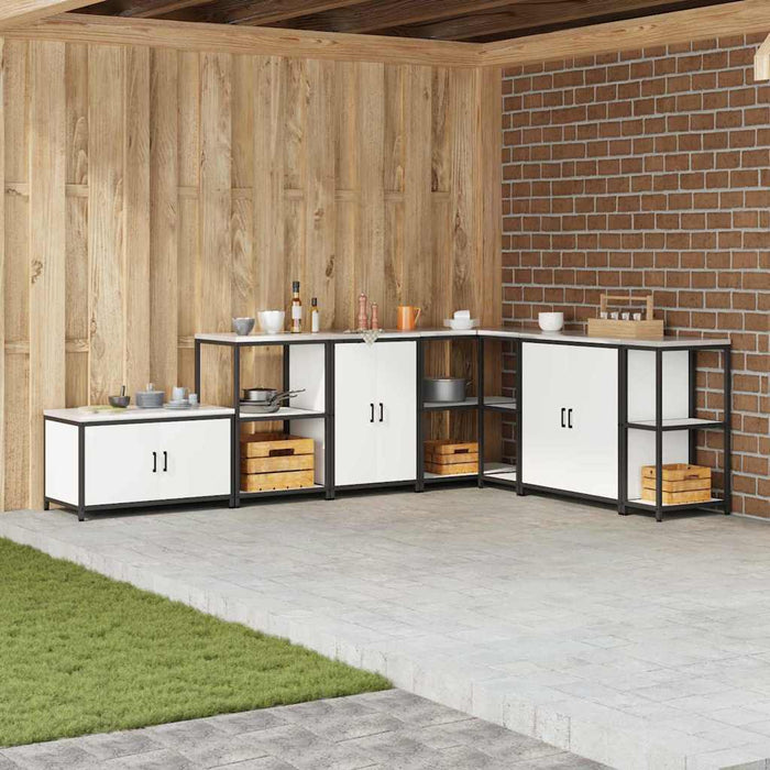 Depozitare pentru bucătărie cu raft Alb 60 x 50 x 92 cm Oțel - WALTI WALTI