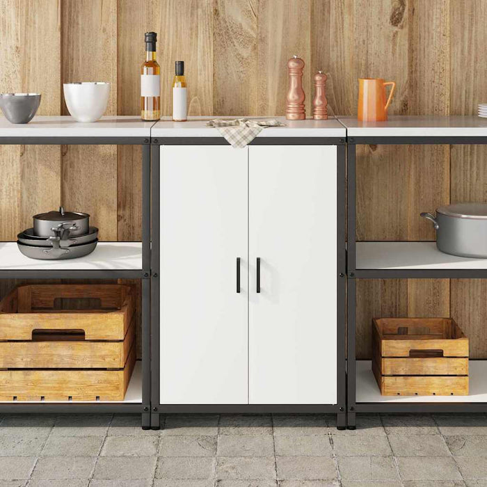 Depozitare pentru bucătărie cu raft Alb 60 x 50 x 92 cm Oțel - WALTI WALTI
