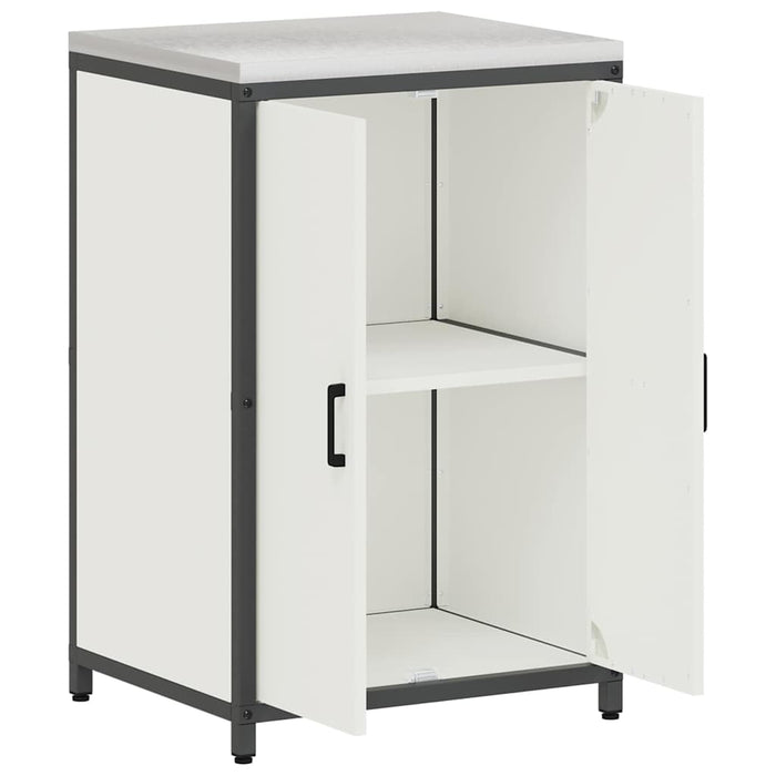 Depozitare pentru bucătărie cu raft Alb 60 x 50 x 92 cm Oțel - WALTI WALTI