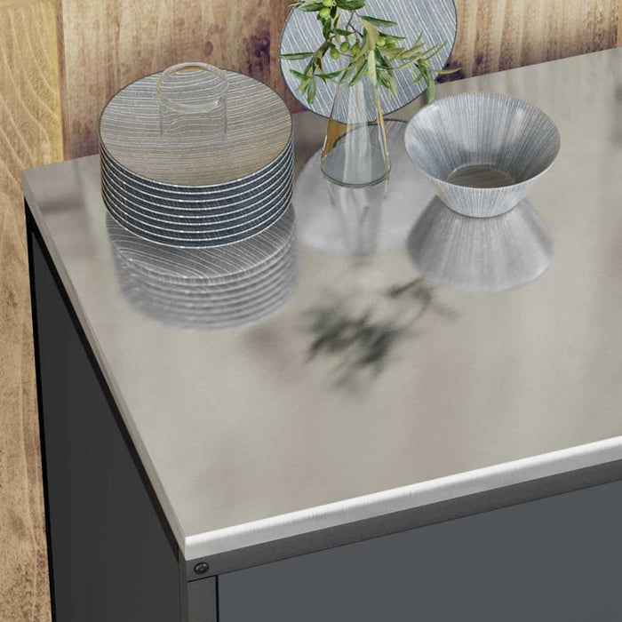Depozitare pentru bucătărie Antracit 60 x 50 x 92 cm Oțel - WALTI WALTI