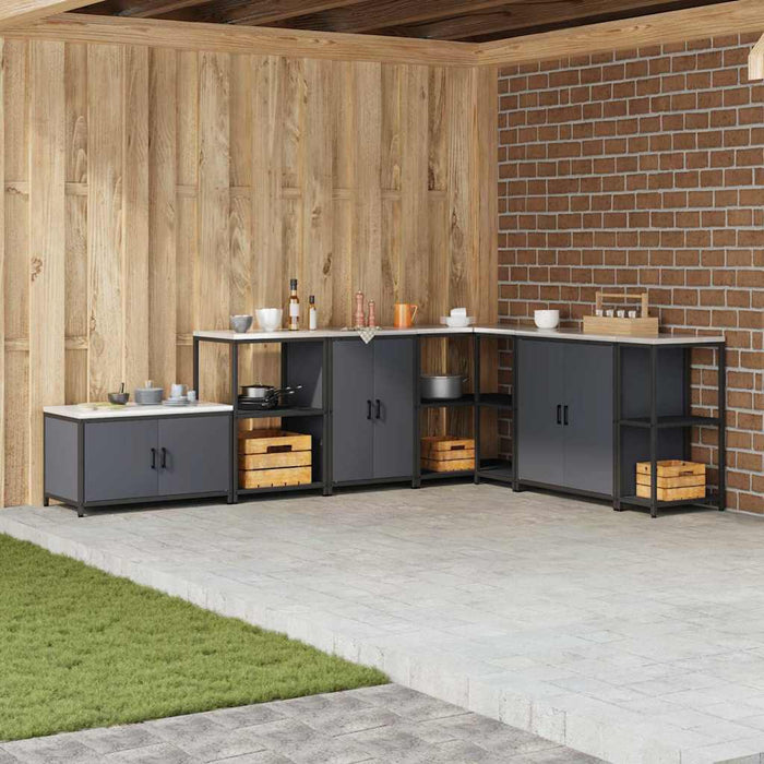 Depozitare pentru bucătărie Antracit 60 x 50 x 92 cm Oțel - WALTI WALTI
