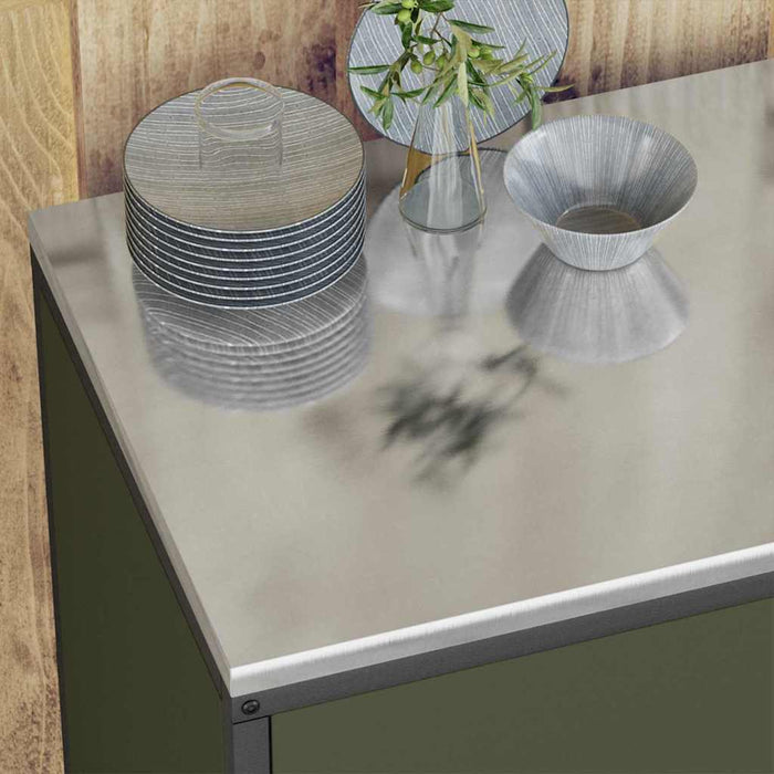 Depozitare pentru bucătărie Verde măsliniu 60 x 50 x 92 cm Oțel - WALTI WALTI